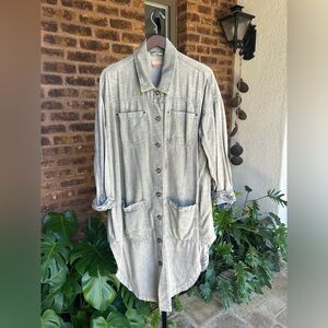 Pilcro Stonewashed Denim Jacket